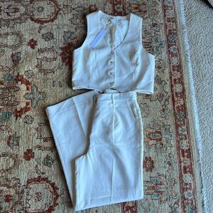 2 piece pants and vest